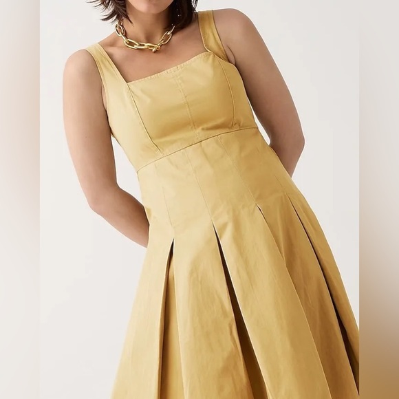 Jcrew Pleated A-line chino dress - Picture 3 of 4